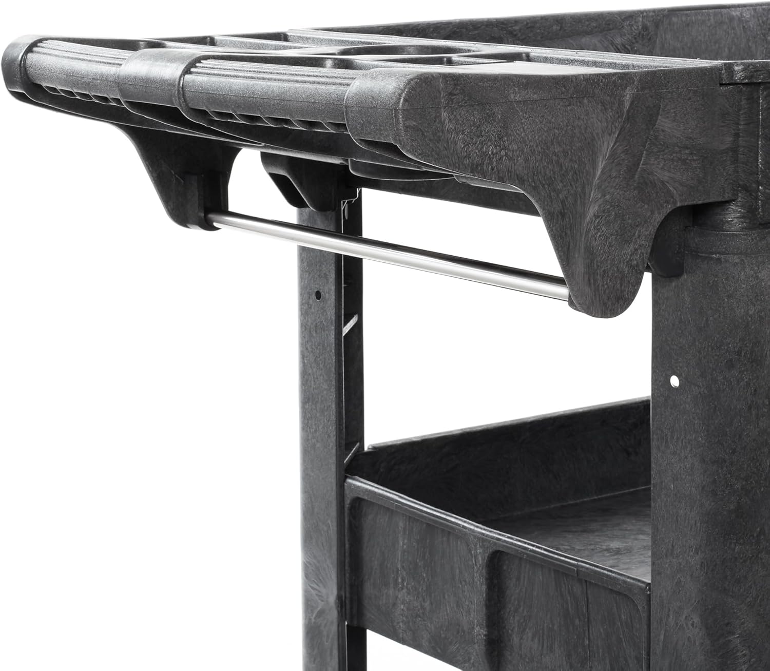 Dryser Utility Cart with Wheels, 40" x 17" Heavy Duty 550 lb. Capacity with Shelves - 3 Tier Rolling Cart with Four 5" Swivel Casters for Warehouse, Garage, Cleaning